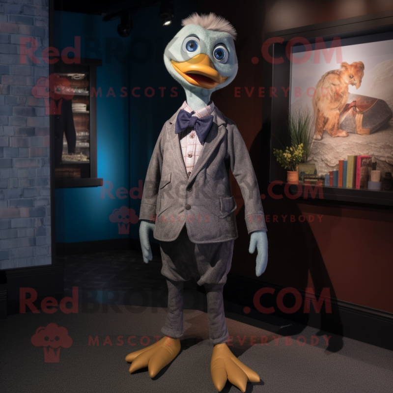 nan Gosling mascot costume character dressed with a Skinny Jeans and Pocket squares nan Gosling mascot costume character dressed with a Skinny Jeans and Pocket squares