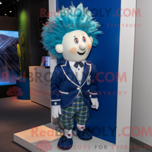 Mascot character of a Blue...