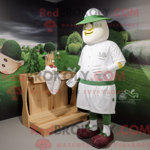 Mascot character of a White...