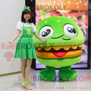 Mascot character of a Green...