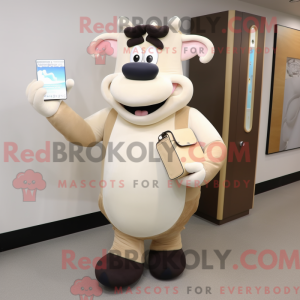 Mascot character of a Cream...