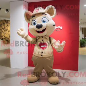 Mascottekarakter van een...
