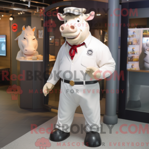 Postava maskota bílého...