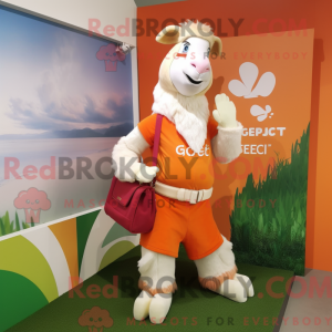 Mascot character of a Peach...