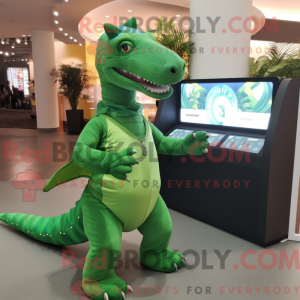 Mascot character of a Green...