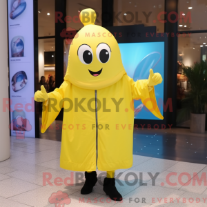 Postava maskota citronově...