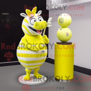 Mascot character of a Lemon...