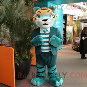 Postava maskota Teal Tiger...