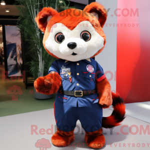 Mascot character of a Navy...