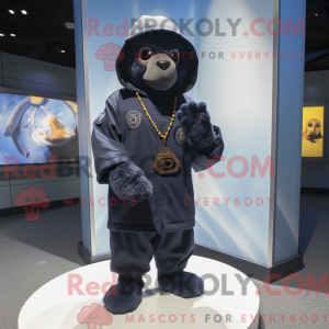 Mascot character of a Black...