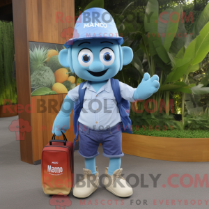 Mascot character of a Blue...