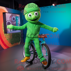 Mascot character of a Green...
