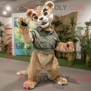 Mascot character of a Olive...