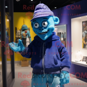 Mascot character of a Blue...