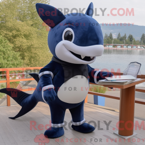 Mascot character of a Navy...