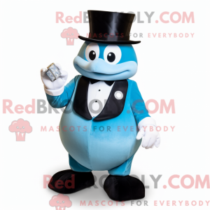Mascot character of a Cyan...