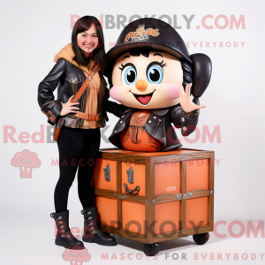 Mascot character of a Peach...