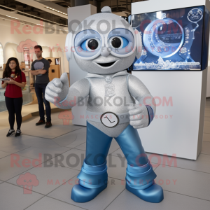 Silver Ice mascotte kostuum...
