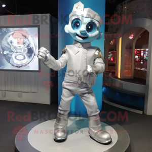 Silver Ice maskot kostume...