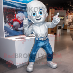 Silver Ice maskot kostym...