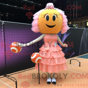 Mascot character of a Peach...