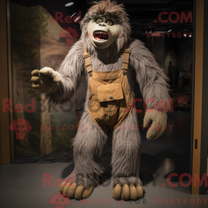 Mascot character of a Gray...