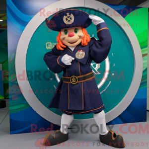 Maskotkarakter af et Navy...