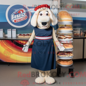 Mascot character of a Navy...