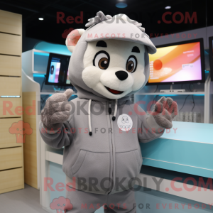 Mascot character of a Gray...