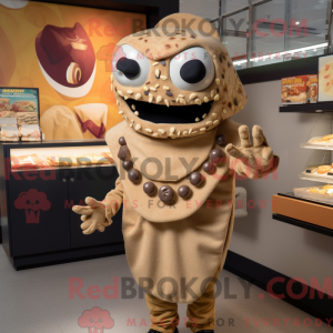 Mascot karakter van een Tan...