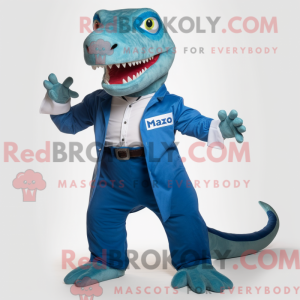 Maskot karakter av en Blue...