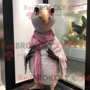 Mascot character of a Pink...
