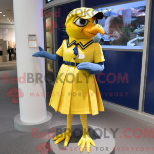 Mascot character of a Navy...