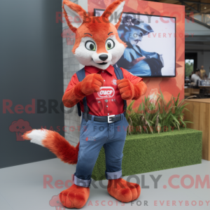 Mascot character of a Red...