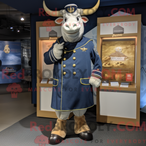 Maskot karakter af en Navy...