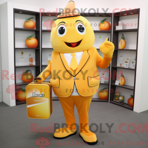 Mascot character of a Peach...