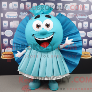 Mascot character of a Cyan...