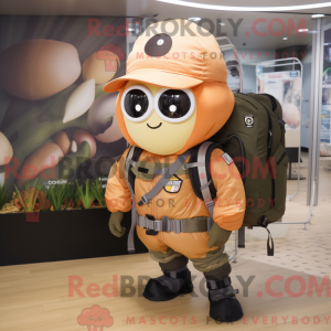 Mascot character of a Peach...