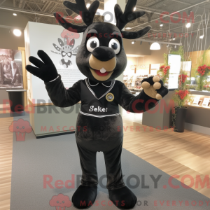 Maskottchen eines schwarzen...
