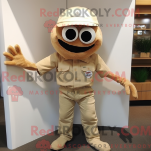 Postava maskota béžového...