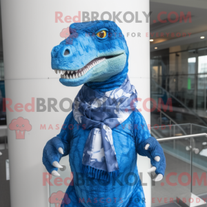 Maskottchen eines blauen...