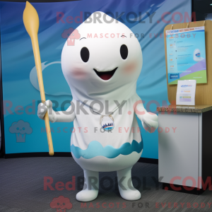 Postava maskota krémového...