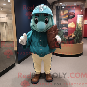 Mascottefiguur van een...