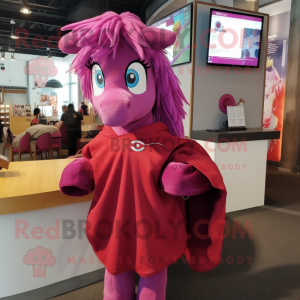 Magenta Mare maskot drakt...