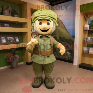 Mascot character of a Olive...