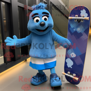 Mascot character of a Blue...