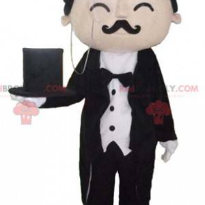 Well dressed butler butler mascot