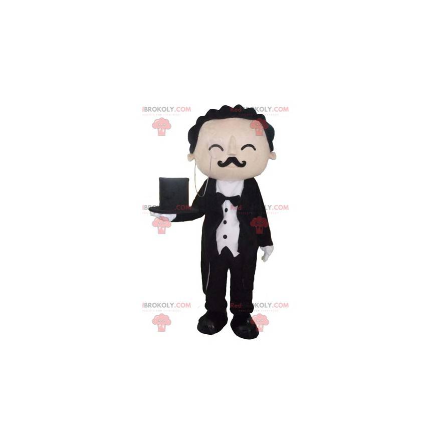 Gut gekleidetes Butler Butler Maskottchen - Redbrokoly.com