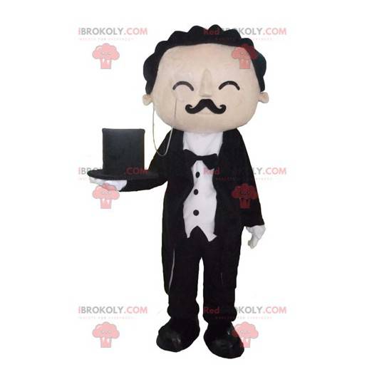 Goed geklede butler-butler-mascotte - Redbrokoly.com