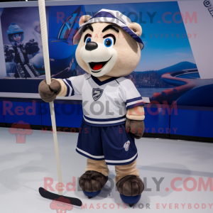 Mascot character of a Navy...